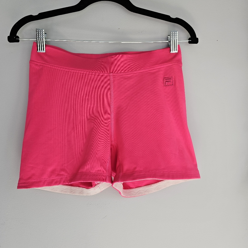 Fila shorts size small hot pink